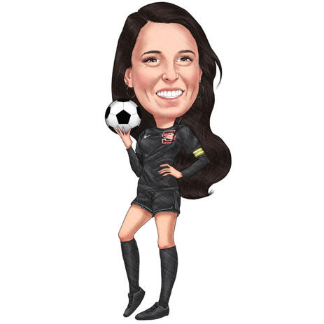 Football Cartoon from Photos with Ball - example