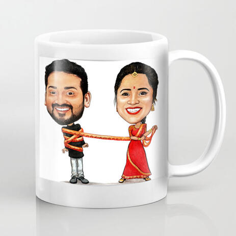 Mug Cartoon Drawn from Photos - example