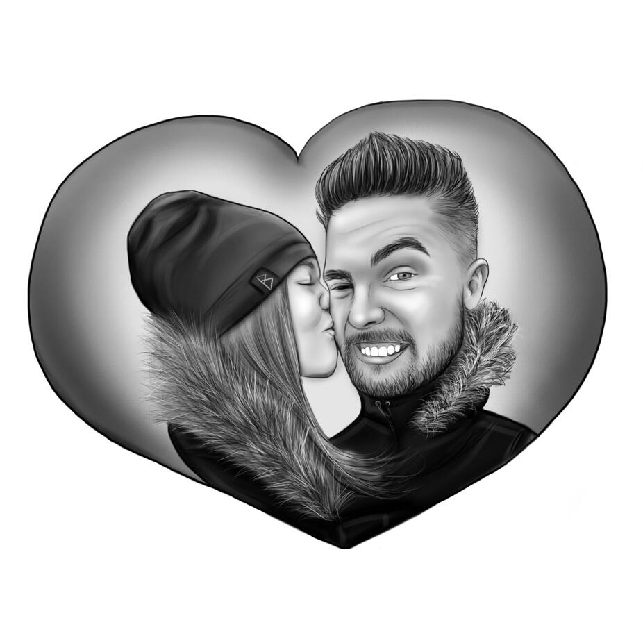 Cards dating. Шарж поцелуй. День Святого Валентина шарж.