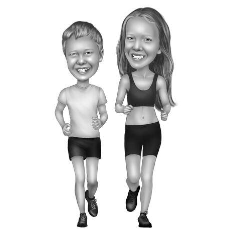 Caricature de jogging à partir de photos - example