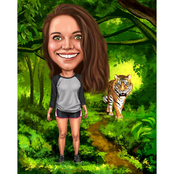 caricature drawing full body