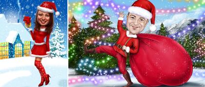 Individual Christmas Caricature