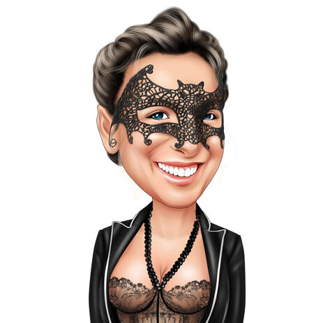 Fiesta Party Person Caricature in Colored Style from Photo - example