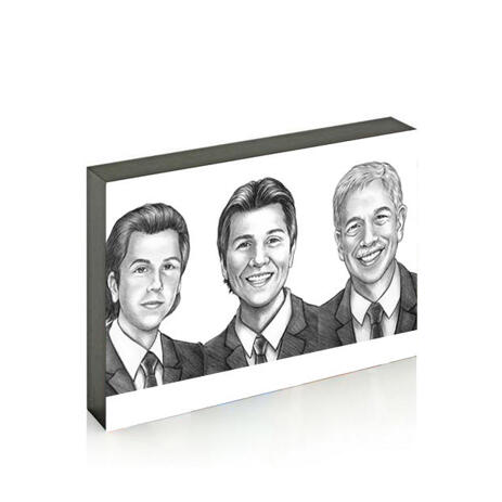 Caricature for Business Owners on Photo Block - example