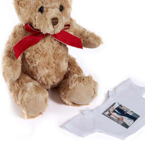 Custom Wedding Gift - Caricature Printed on Teddy Bear - example