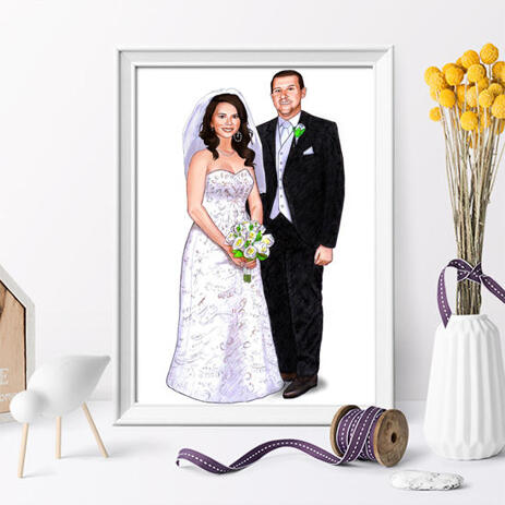 Wedding Portrait Printed on Poster - example