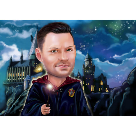 Custom Individual Caricature for Harry Potter Fans - example