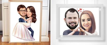Couple Printed Drawing