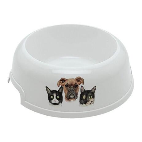 Group Pets Caricature Pet Bowl - example
