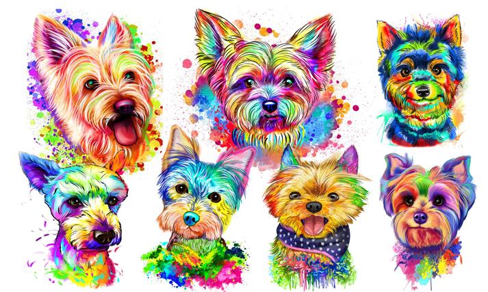 Yorkie Caricature large example