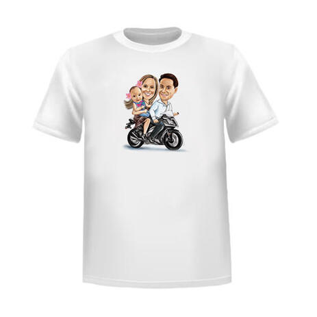 Custom Group Caricature on Tshirt - example