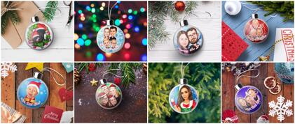 fiance christmas baubles