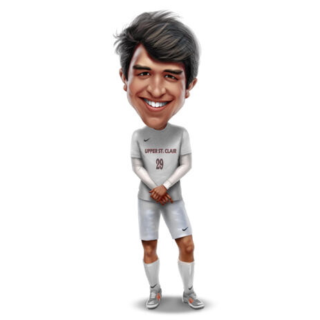 Person Student Athlete Caricature in High Exaggerated Style from Photos - example