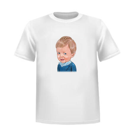 Custom Kid Drawing on Tshirt - example