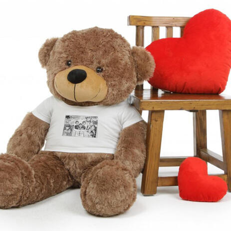Family Collage Caricature as Teddy Bear - example