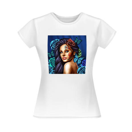 Portrait on Personalised Tshirt Design - example