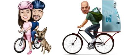 Bicycle Caricatures