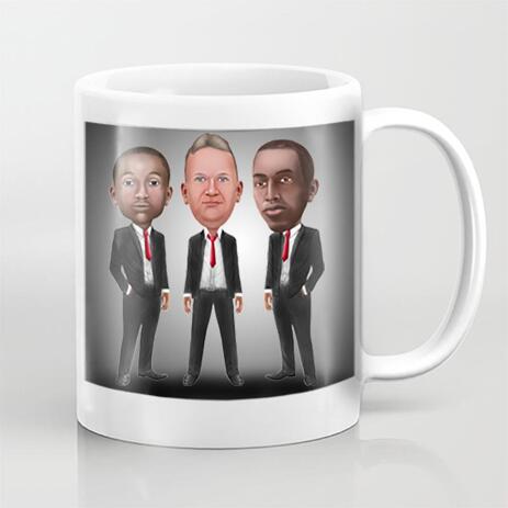 Employees Caricature on Mug - example