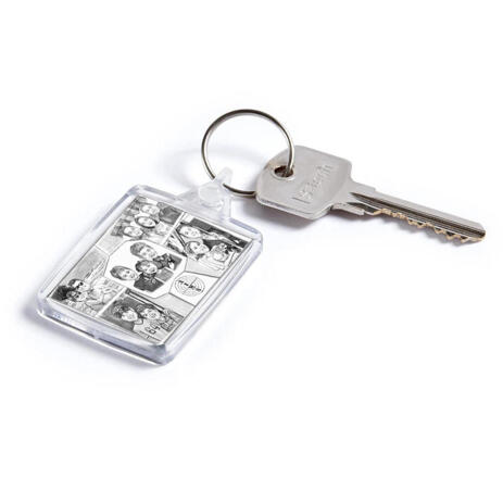 Family Collage Caricature as Keyrings - example