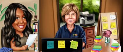 Accountant Caricature