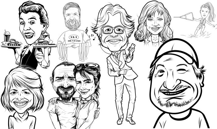 Line Caricature large example