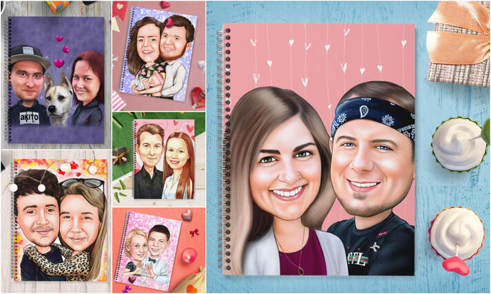 Spiral Notebook Caricature large example