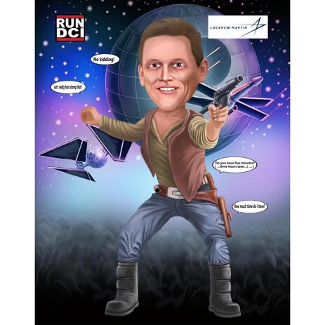 Custom Caricature as Any Movies, Show or Cartoons Character for Fans - example