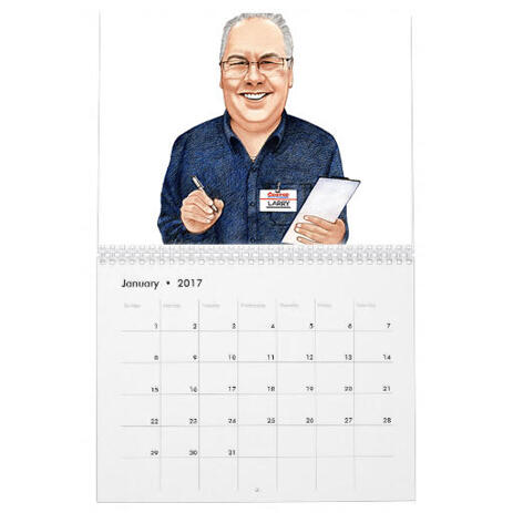 Portrait for Business on Calendar - example