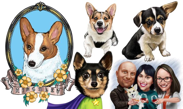 Corgi Caricature large example