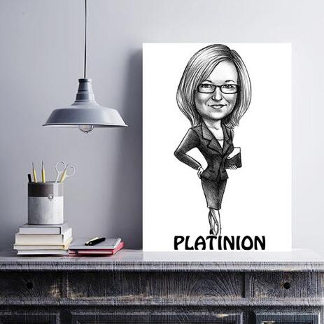 Corporate Portrait on Canvas - example