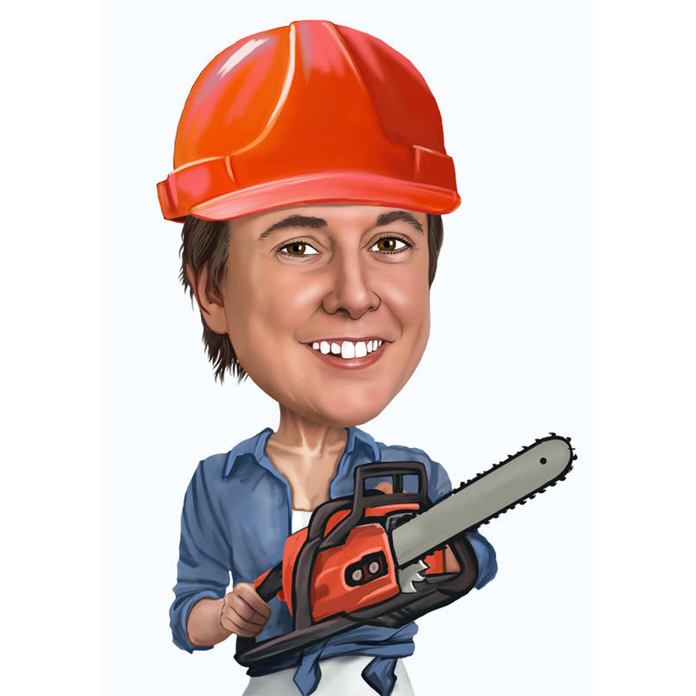 Construction Worker Caricature