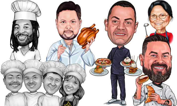 Chef Caricature large example