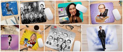 Business Caricature Mouse Pads