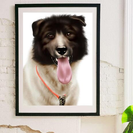 Dog Portrait from Photos on Poster - example