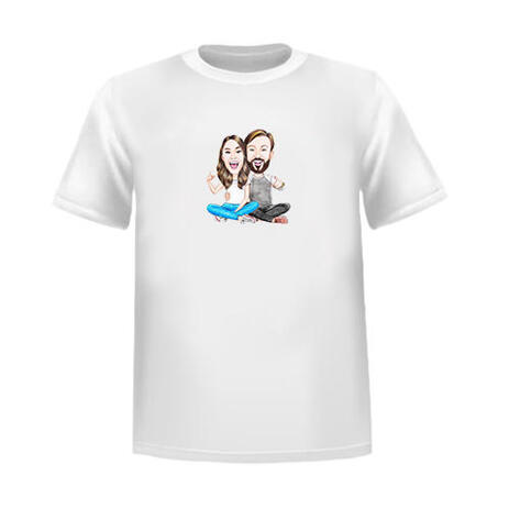 Tshirt Cartoon Drawn from Photos - example