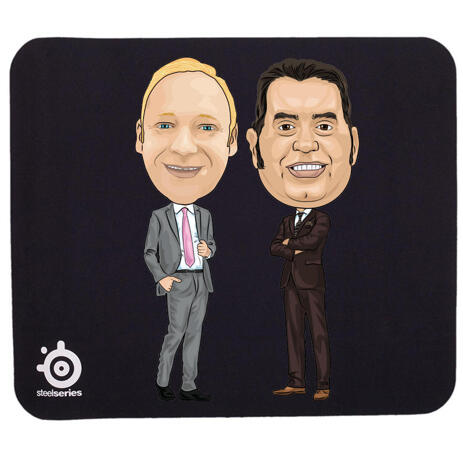 Caricature for Employee on Mouse Pad - example