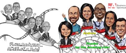 Rollercoaster Caricature