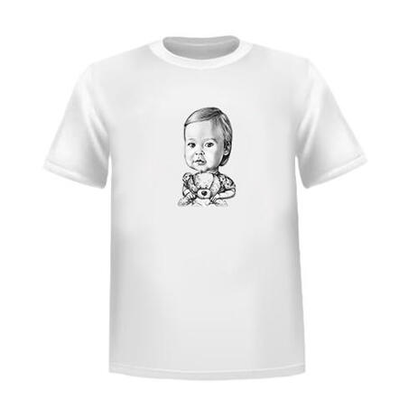 Kid Caricature Tshirt from Photos - example