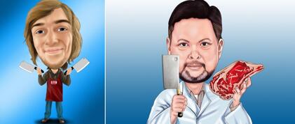 Butcher Caricature