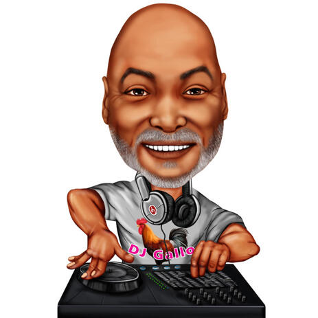 DJ-Karikatur von Fotos für Musikliebhaber - example