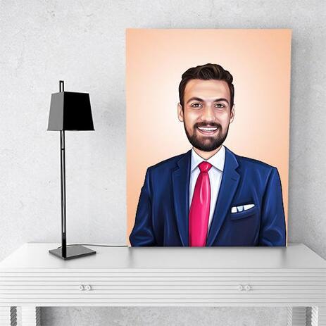 Business Portrait on Canvas - example