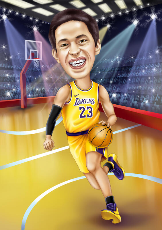 lakers caricature