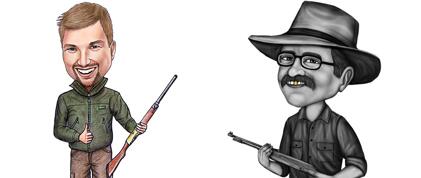 Hunter Caricatures