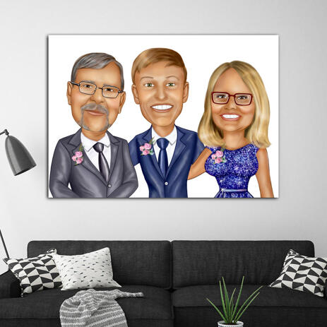 Wedding Family Portrait from Photos - example