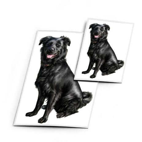Dog Caricature Printed on Magnets - example