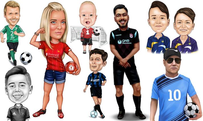Fotboll fotboll karikatyrer large example