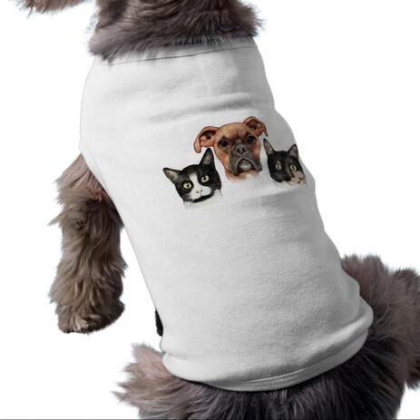 Group Pets Caricature Pet Shirt - example