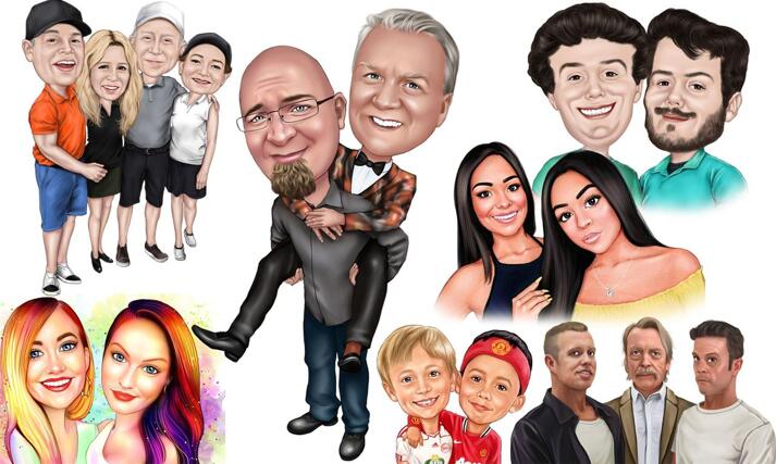 Friends Caricature large example