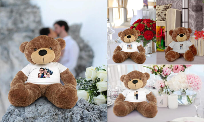 Caricatura de nunta teddy large example