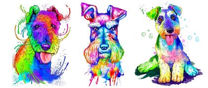 Fox Terrier Сaricature